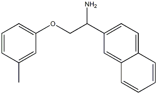 2-[1-amino-2-(3-methylphenoxy)ethyl]naphthalene 구조식 이미지