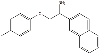 2-[1-amino-2-(4-methylphenoxy)ethyl]naphthalene Structure