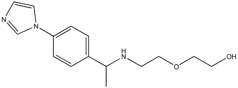 2-[2-({1-[4-(1H-imidazol-1-yl)phenyl]ethyl}amino)ethoxy]ethan-1-ol 구조식 이미지