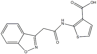 2-[2-(1,2-benzoxazol-3-yl)acetamido]thiophene-3-carboxylic acid Structure