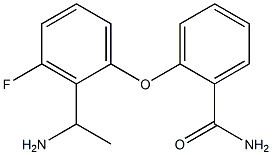 2-[2-(1-aminoethyl)-3-fluorophenoxy]benzamide Structure