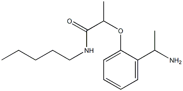 2-[2-(1-aminoethyl)phenoxy]-N-pentylpropanamide Structure