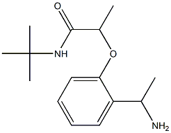 2-[2-(1-aminoethyl)phenoxy]-N-tert-butylpropanamide 구조식 이미지