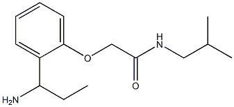 2-[2-(1-aminopropyl)phenoxy]-N-isobutylacetamide 구조식 이미지