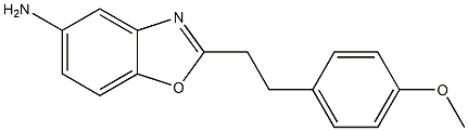 2-[2-(4-methoxyphenyl)ethyl]-1,3-benzoxazol-5-amine 구조식 이미지