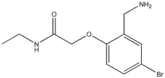 2-[2-(aminomethyl)-4-bromophenoxy]-N-ethylacetamide 구조식 이미지