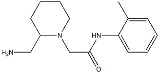 2-[2-(aminomethyl)piperidin-1-yl]-N-(2-methylphenyl)acetamide Structure