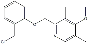 2-[2-(chloromethyl)phenoxymethyl]-4-methoxy-3,5-dimethylpyridine 구조식 이미지