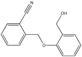 2-[2-(hydroxymethyl)phenoxymethyl]benzonitrile Structure