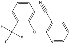 2-[2-(trifluoromethyl)phenoxy]nicotinonitrile 구조식 이미지