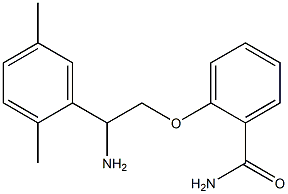 2-[2-amino-2-(2,5-dimethylphenyl)ethoxy]benzamide 구조식 이미지