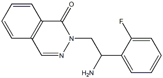 2-[2-amino-2-(2-fluorophenyl)ethyl]phthalazin-1(2H)-one 구조식 이미지