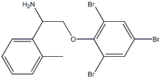 2-[2-amino-2-(2-methylphenyl)ethoxy]-1,3,5-tribromobenzene 구조식 이미지