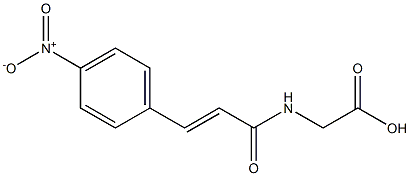 2-[3-(4-nitrophenyl)prop-2-enamido]acetic acid Structure