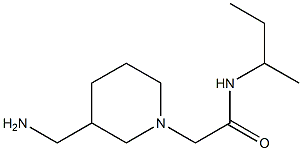 2-[3-(aminomethyl)piperidin-1-yl]-N-(butan-2-yl)acetamide 구조식 이미지