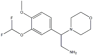 2-[3-(difluoromethoxy)-4-methoxyphenyl]-2-(morpholin-4-yl)ethan-1-amine Structure