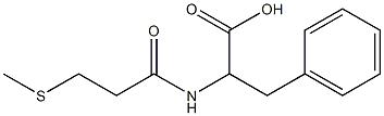 2-[3-(methylsulfanyl)propanamido]-3-phenylpropanoic acid 구조식 이미지