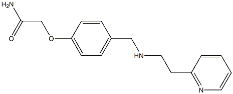 2-[4-({[2-(pyridin-2-yl)ethyl]amino}methyl)phenoxy]acetamide Structure