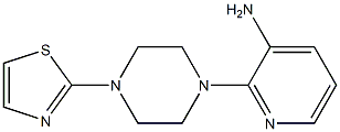 2-[4-(1,3-thiazol-2-yl)piperazin-1-yl]pyridin-3-amine 구조식 이미지