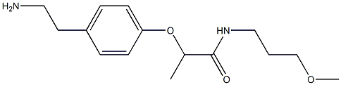 2-[4-(2-aminoethyl)phenoxy]-N-(3-methoxypropyl)propanamide Structure