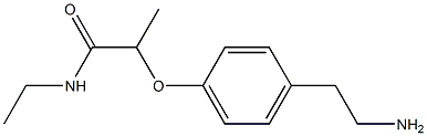 2-[4-(2-aminoethyl)phenoxy]-N-ethylpropanamide Structure