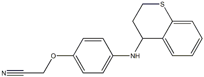2-[4-(3,4-dihydro-2H-1-benzothiopyran-4-ylamino)phenoxy]acetonitrile Structure