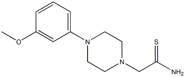 2-[4-(3-methoxyphenyl)piperazin-1-yl]ethanethioamide 구조식 이미지