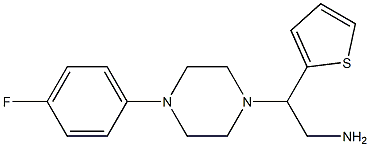 2-[4-(4-fluorophenyl)piperazin-1-yl]-2-(thiophen-2-yl)ethan-1-amine Structure