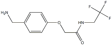 2-[4-(aminomethyl)phenoxy]-N-(2,2,2-trifluoroethyl)acetamide 구조식 이미지