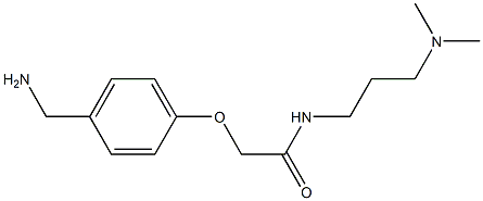 2-[4-(aminomethyl)phenoxy]-N-[3-(dimethylamino)propyl]acetamide Structure