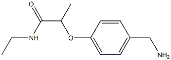 2-[4-(aminomethyl)phenoxy]-N-ethylpropanamide 구조식 이미지