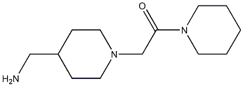 2-[4-(aminomethyl)piperidin-1-yl]-1-(piperidin-1-yl)ethan-1-one Structure