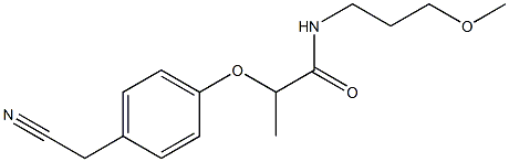 2-[4-(cyanomethyl)phenoxy]-N-(3-methoxypropyl)propanamide Structure