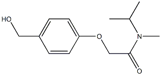 2-[4-(hydroxymethyl)phenoxy]-N-methyl-N-(propan-2-yl)acetamide Structure