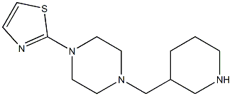 2-[4-(piperidin-3-ylmethyl)piperazin-1-yl]-1,3-thiazole Structure