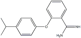 2-[4-(propan-2-yl)phenoxy]benzene-1-carboximidamide 구조식 이미지