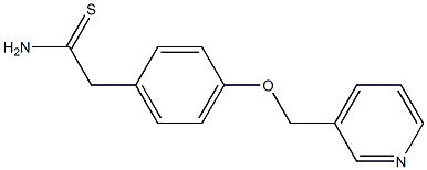 2-[4-(pyridin-3-ylmethoxy)phenyl]ethanethioamide 구조식 이미지