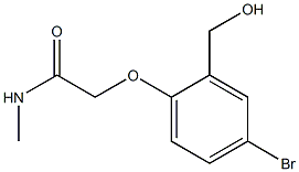 2-[4-bromo-2-(hydroxymethyl)phenoxy]-N-methylacetamide 구조식 이미지