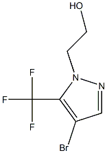 2-[4-bromo-5-(trifluoromethyl)-1H-pyrazol-1-yl]ethan-1-ol 구조식 이미지