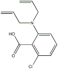 2-[bis(prop-2-en-1-yl)amino]-6-chlorobenzoic acid 구조식 이미지