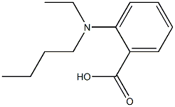 2-[butyl(ethyl)amino]benzoic acid Structure