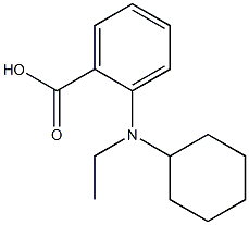 2-[cyclohexyl(ethyl)amino]benzoic acid Structure