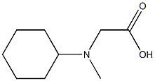 2-[cyclohexyl(methyl)amino]acetic acid 구조식 이미지