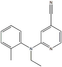 2-[ethyl(2-methylphenyl)amino]pyridine-4-carbonitrile Structure