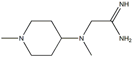 2-[methyl(1-methylpiperidin-4-yl)amino]ethanimidamide 구조식 이미지