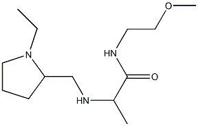 2-{[(1-ethylpyrrolidin-2-yl)methyl]amino}-N-(2-methoxyethyl)propanamide 구조식 이미지