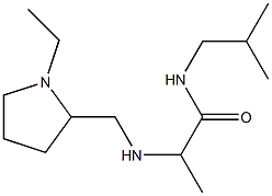 2-{[(1-ethylpyrrolidin-2-yl)methyl]amino}-N-(2-methylpropyl)propanamide 구조식 이미지