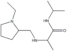 2-{[(1-ethylpyrrolidin-2-yl)methyl]amino}-N-(propan-2-yl)propanamide 구조식 이미지