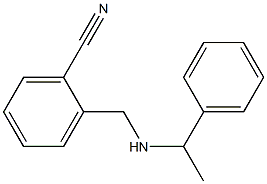 2-{[(1-phenylethyl)amino]methyl}benzonitrile 구조식 이미지
