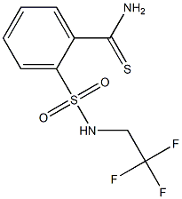 2-{[(2,2,2-trifluoroethyl)amino]sulfonyl}benzenecarbothioamide Structure